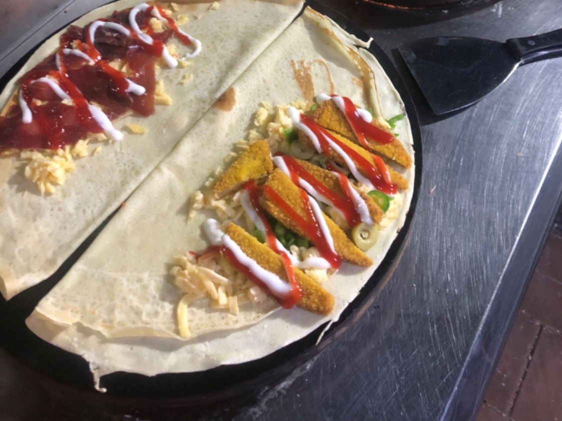 Pane And Pastrami Crepe