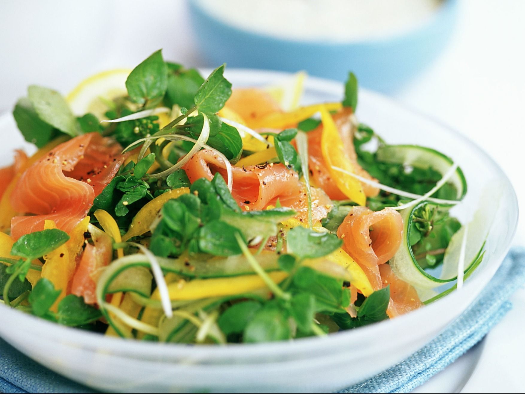 Smoked Salmon Taco Salad