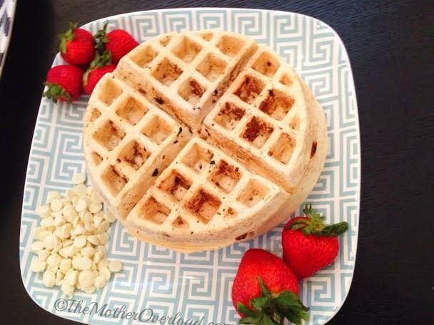 white chocolate fruits Waffle