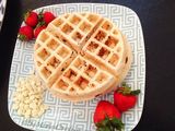 white chocolate fruits Waffle