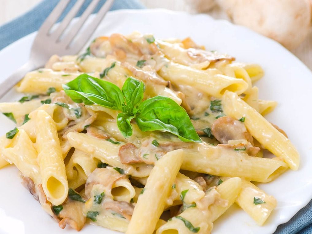 Mushroom Alfredo Pasta