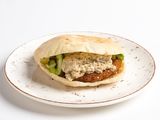 Falafel with Baba Ghannoug sandwich