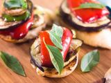 eggplant and Fried pepper sandwich
