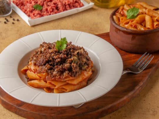minced meat Bolognese Pasta casserole