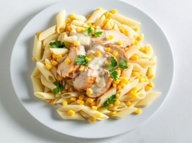 Grilled Chicken Breast Penne Pasta Casserole