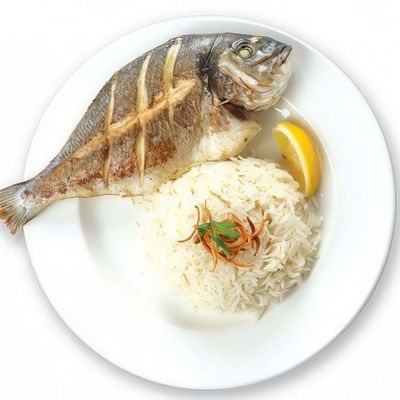 Gilthead Bream Fish Meal With Seafood Soup