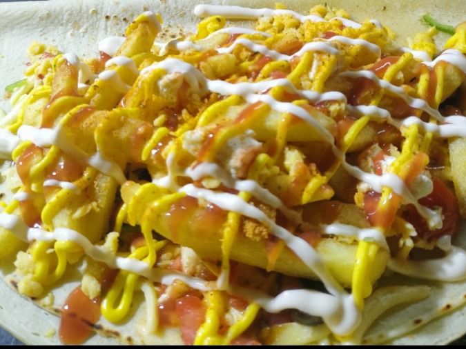 Cheddar Potatoes Crepe