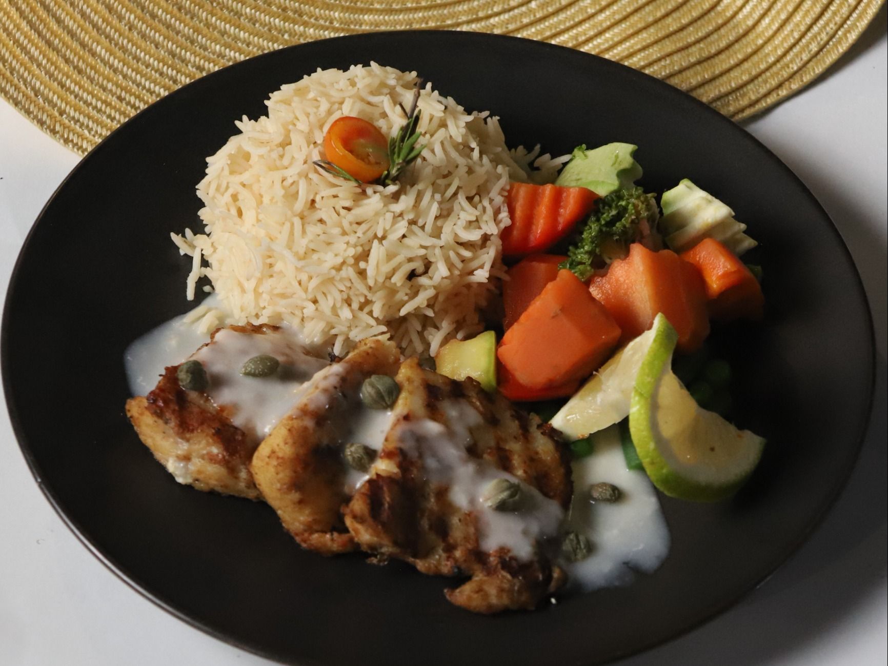 Fish Fillet Grill With Lemon Sauce