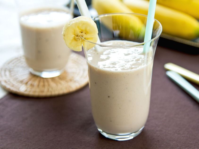 Banana With Milk Juice