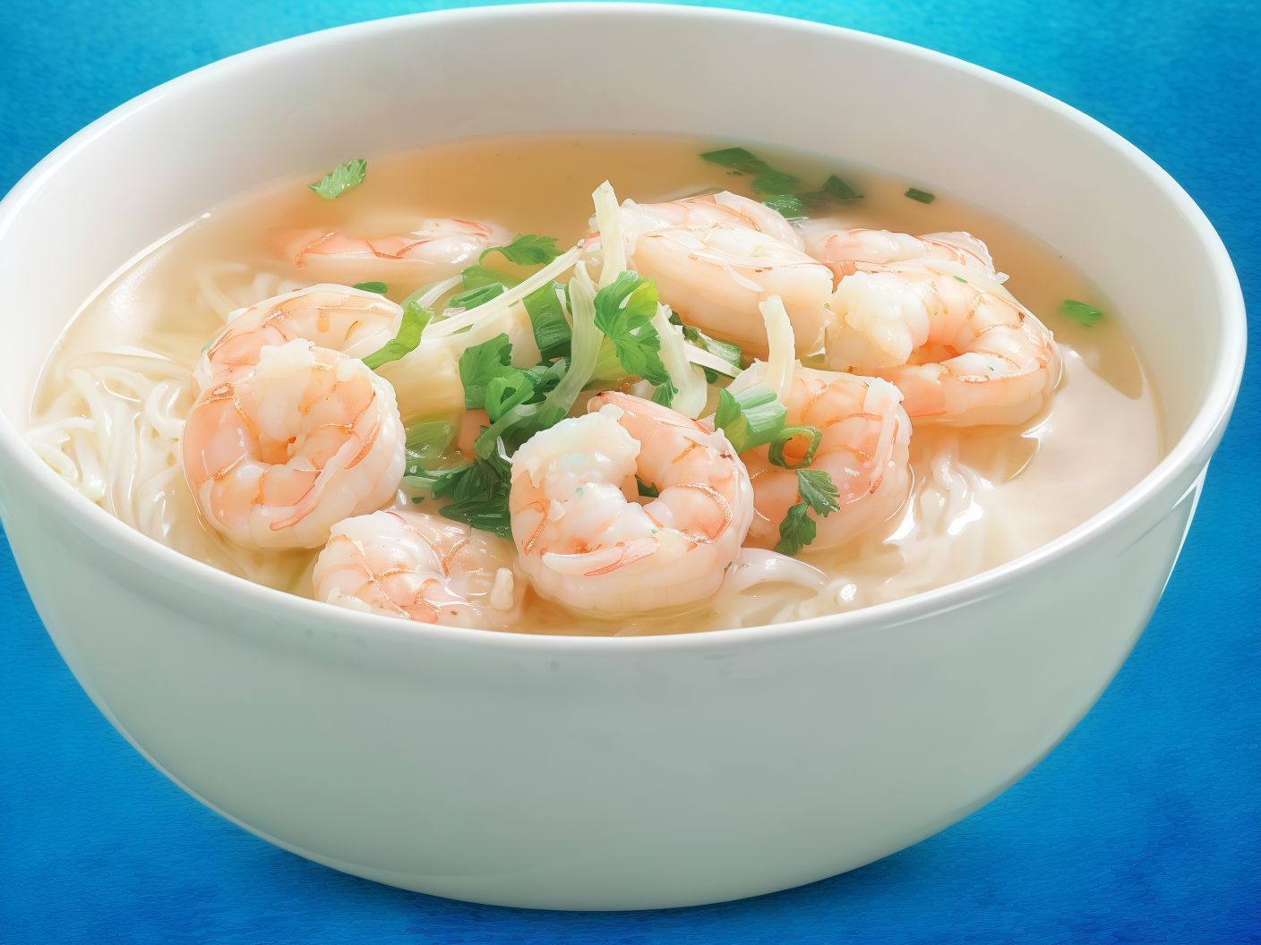 Cream Soup With Shrimp.