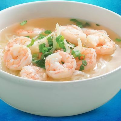 Cream Soup With Shrimp.
