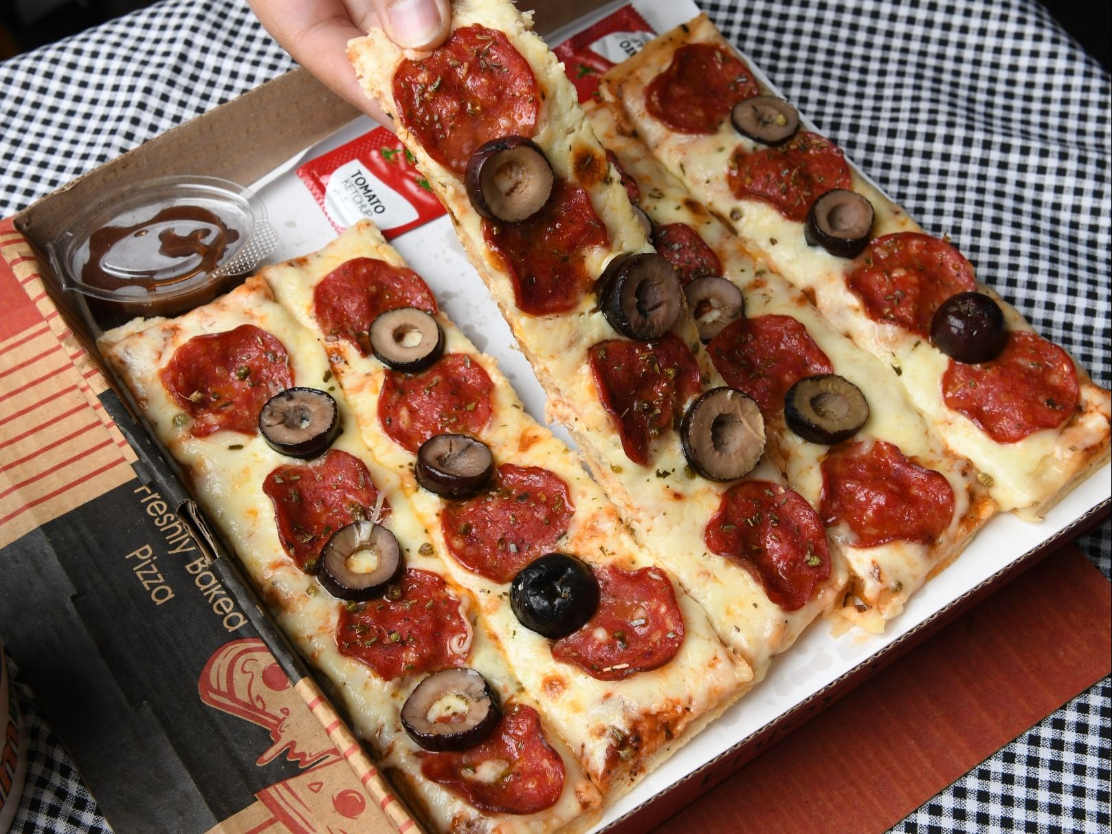 Pepperoni Cheesy Steak And BBQ Sauce