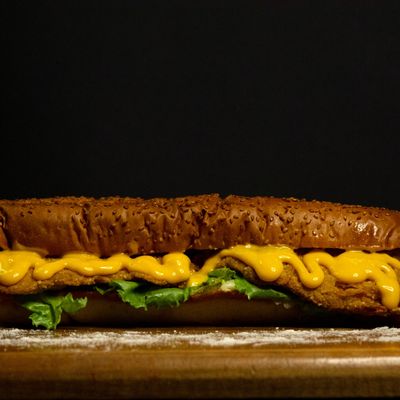 Chicken Pane with Cheese Sandwich