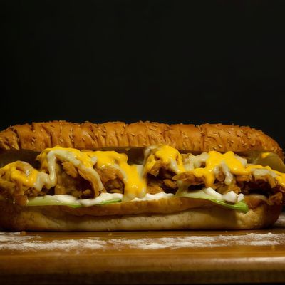 Chicken Strips with Cheese Sandwich