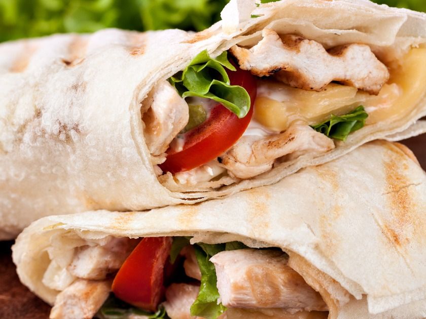 Chicken Pane Sandwich Syrian Bread