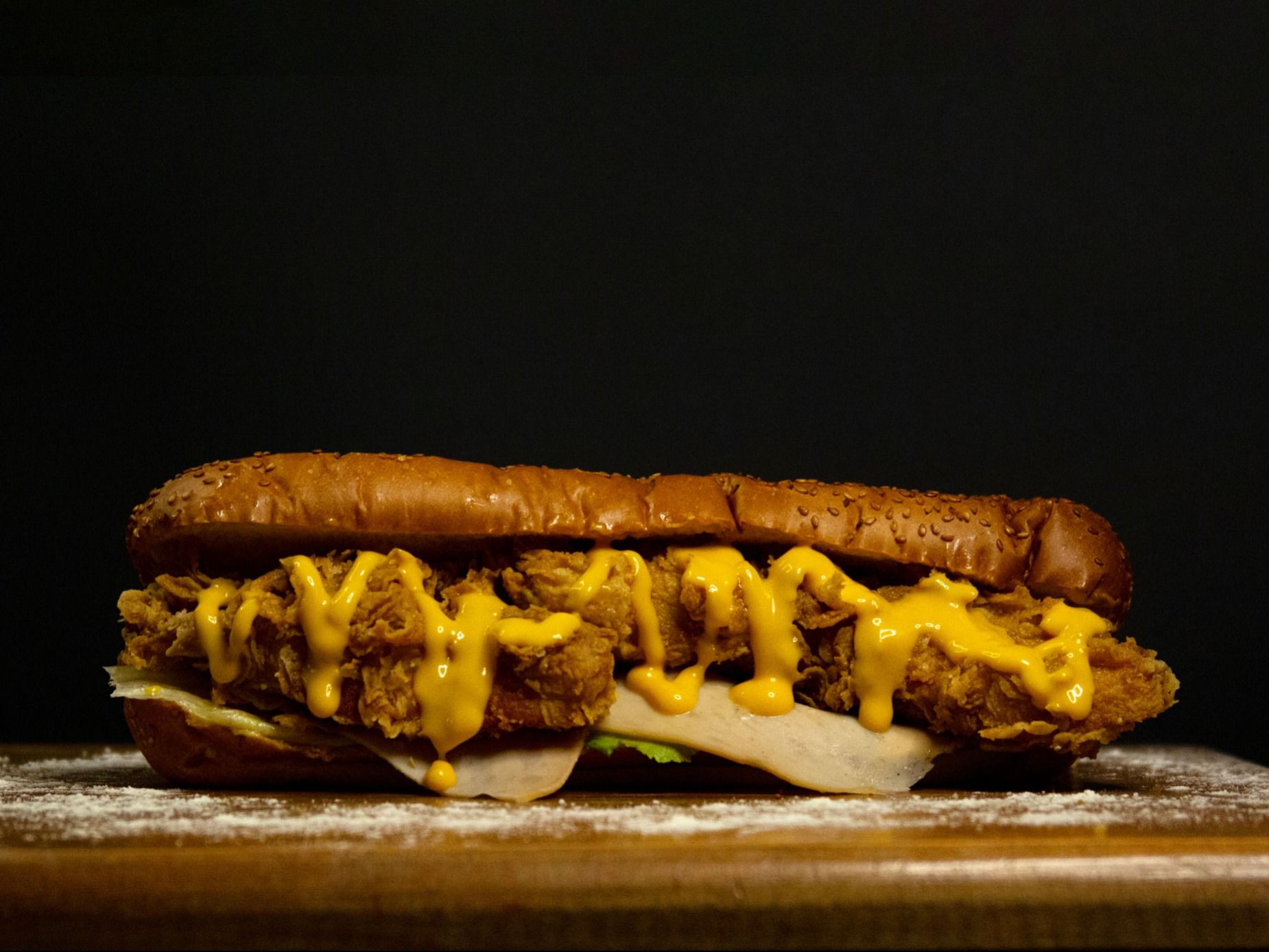 Cheesy Chicken Turkey Sandwich