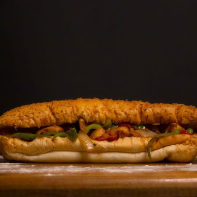 Chicken Fajita with Cheese Sandwich