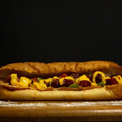 Bikini Hot dog with Cheese Sandwich