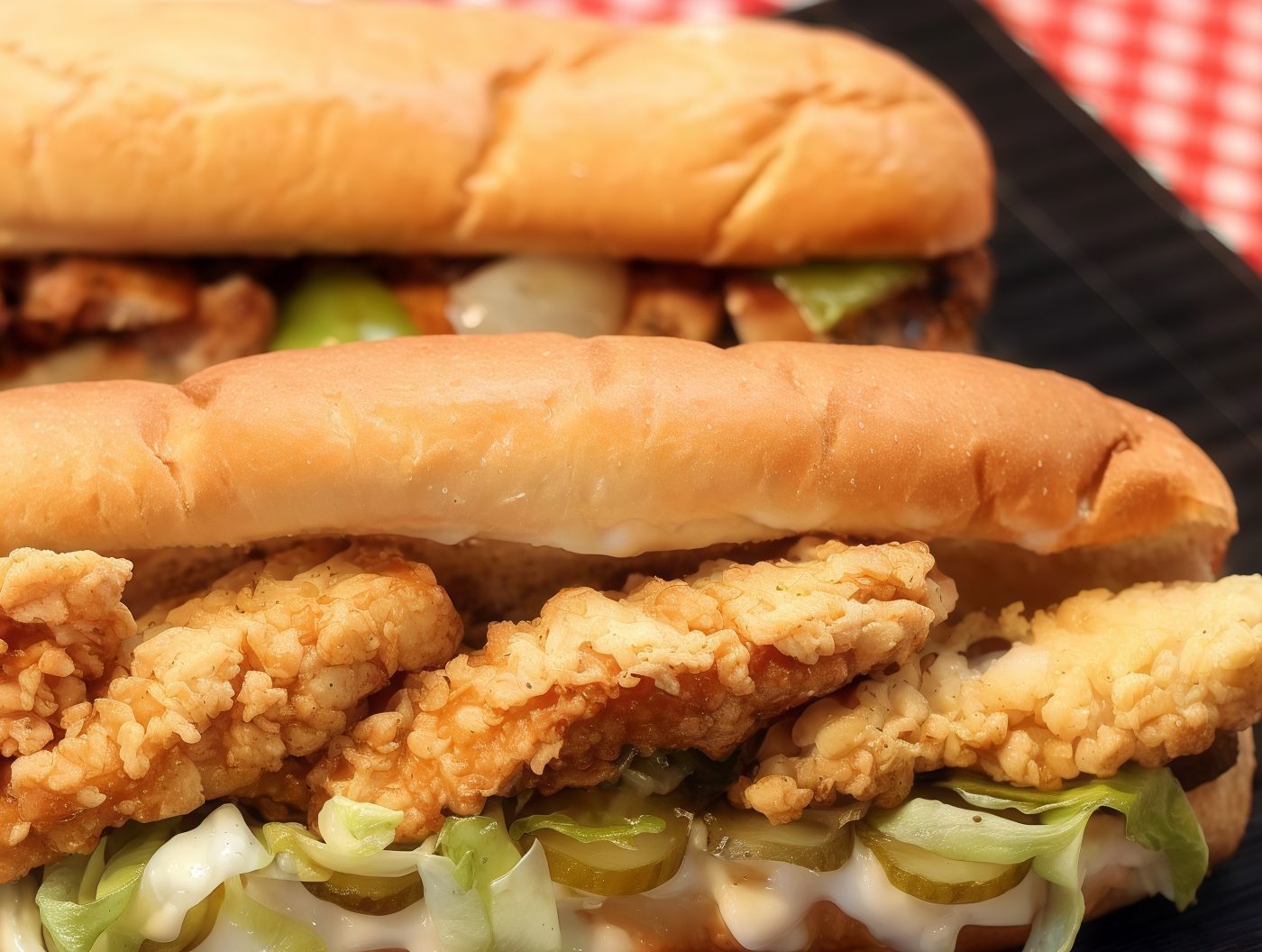 Crispy chicken sandwich