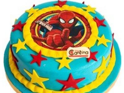 Spiderman Fondant Cake 8-10 Pax