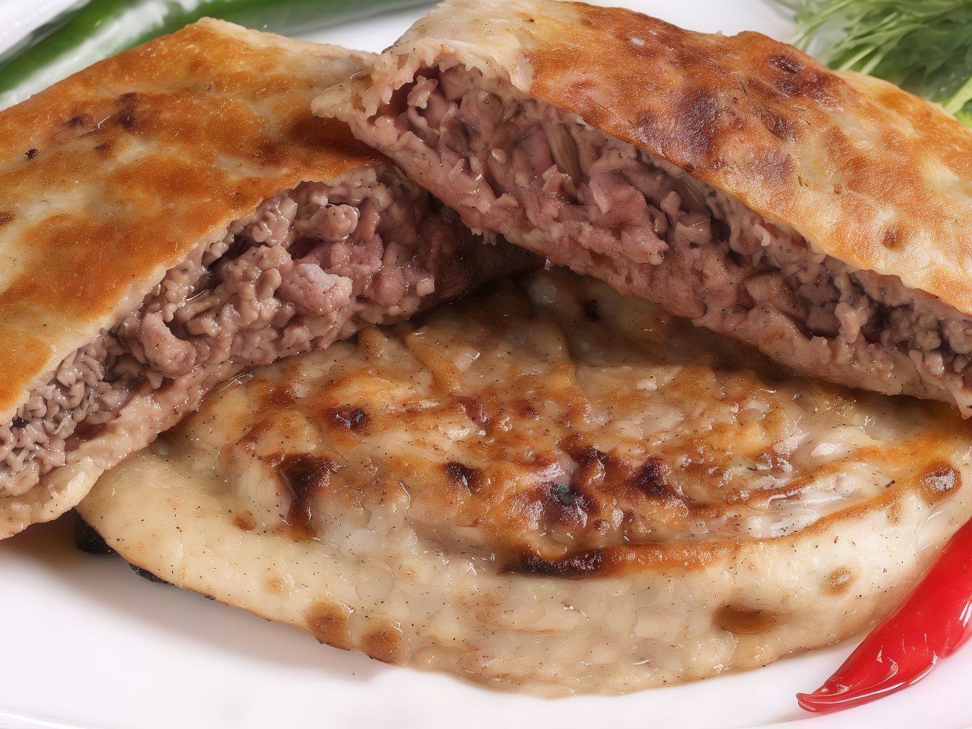 Mix Hawawshi Meat And Sausage Balady Bread