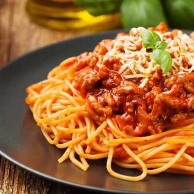 Spaghetti Pasta With Minced Meat
