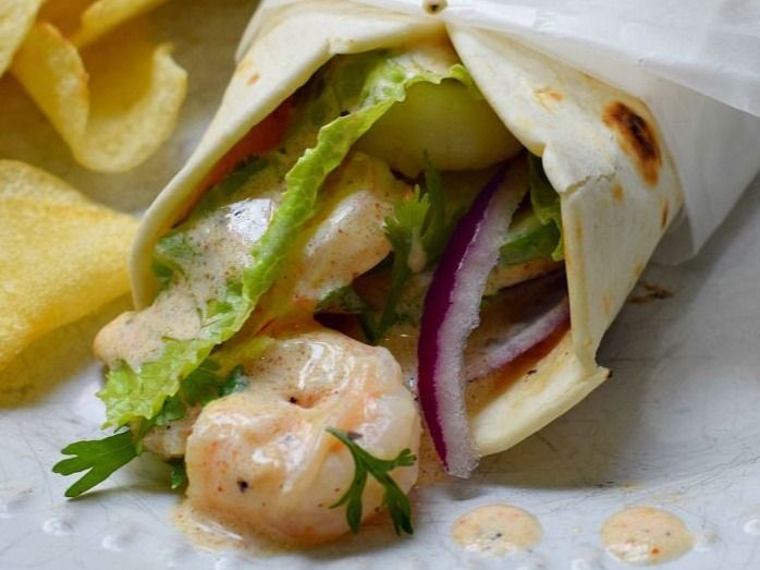 Fajita Shrimp Wrap