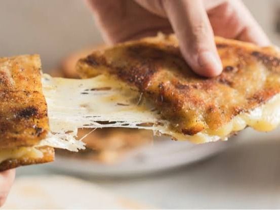 Meat Hawawshi with Mozzarella Cheese