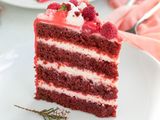 Red Velvet Raspberry Cake