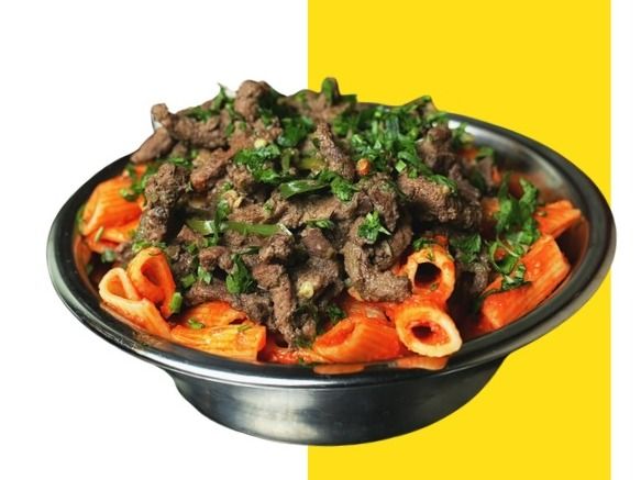 Red Pasta With Liver