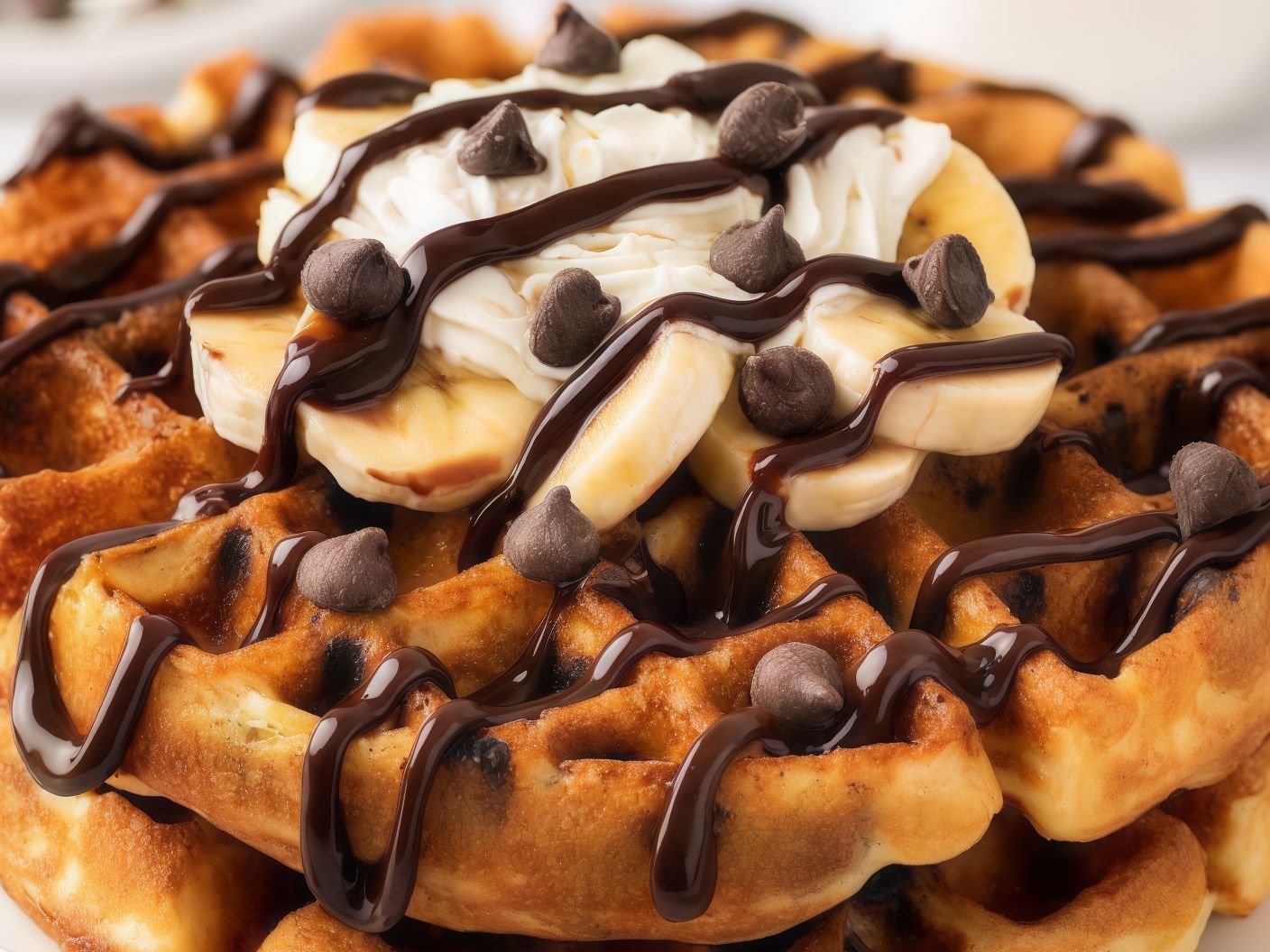 Waffle Nutella And Banana