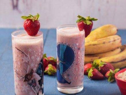 Mango Banana Strawberry Milkshake