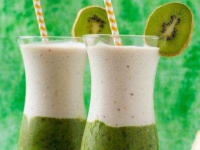 Kiwi Avocado Hazelnut Milkshake
