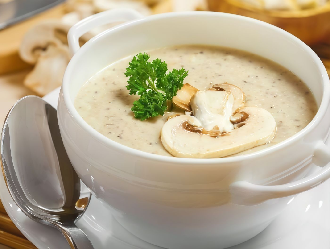 mushroom with cream soup