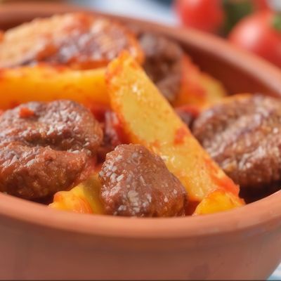 Potato Casserole with Prime Beef