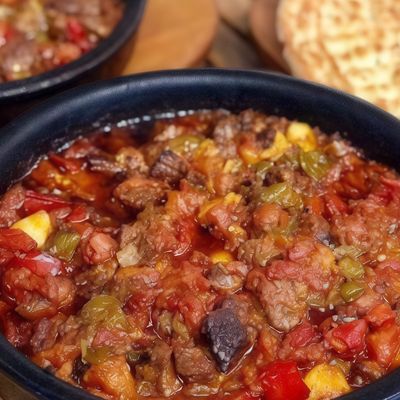 Moussaka Tagine with Minced Meat