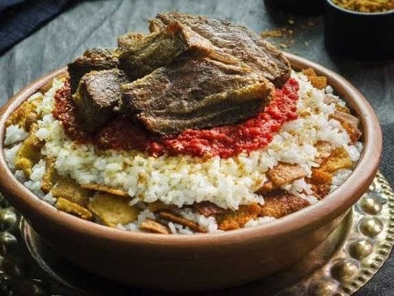 Meat Fatteh Casserole
