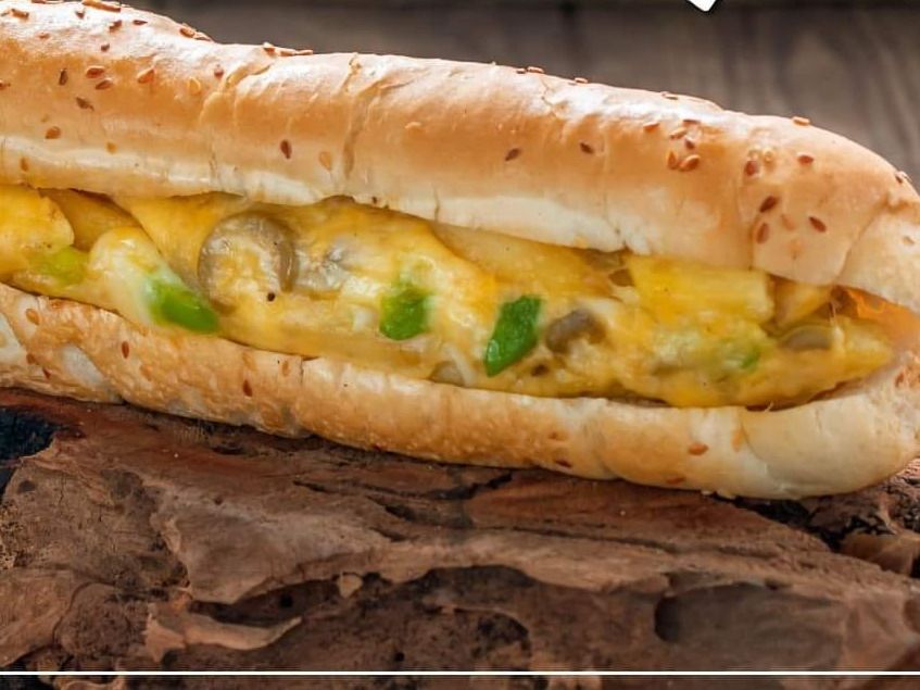 Grill Cheese With Fries Sandwich
