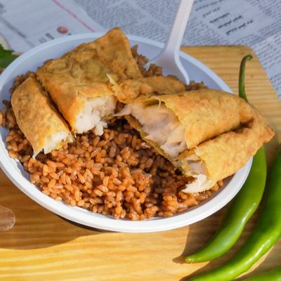 Sayadia Rice With Fried Fish Fillet