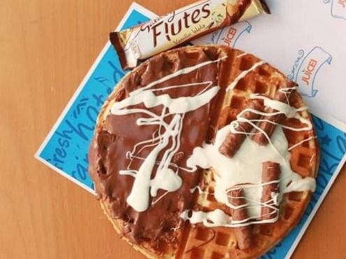 Nutella flutes waffle