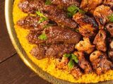 Quarter kofta with quarter shish