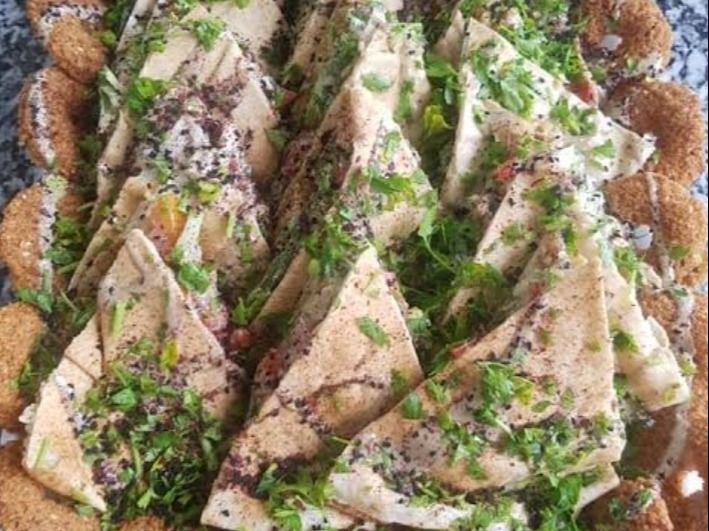 Arabic falafel meal