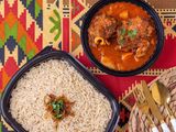 White Rice With Meat And Potato Broth