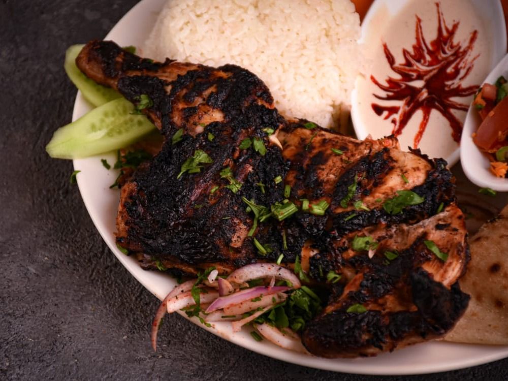 Half Grilled Chicken