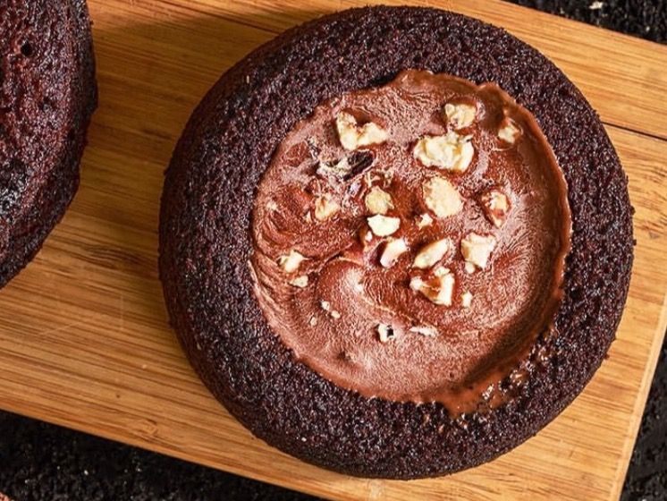 Oat Volcano Cake Nutella