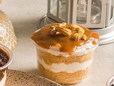 Keto Caramel Kunafa Cup