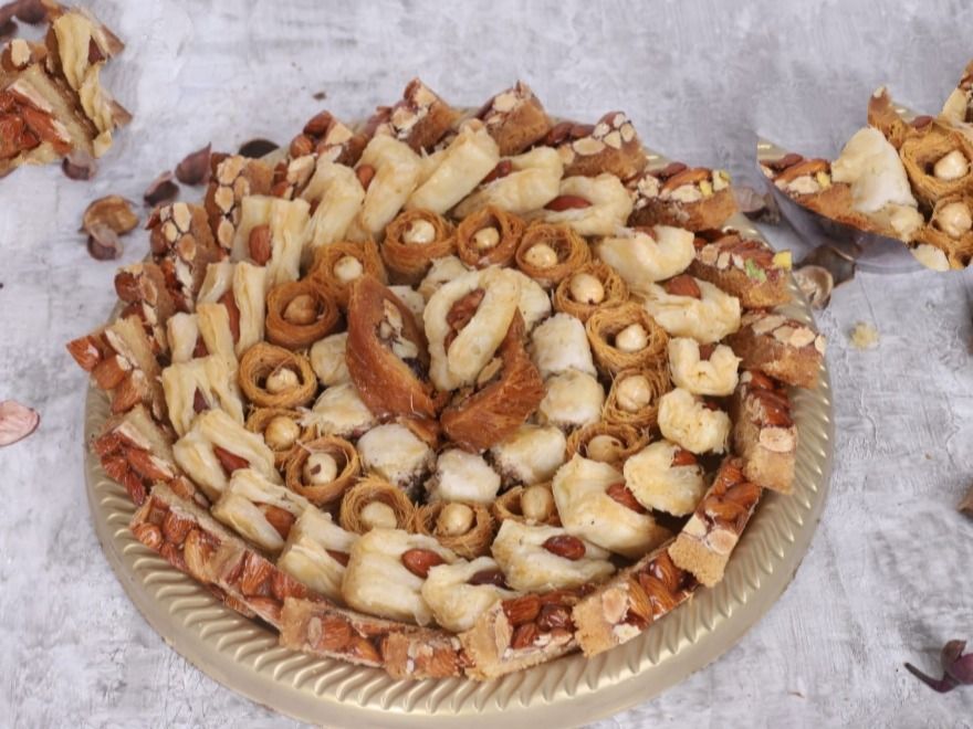 Oriental sweets Kunafa and baklava with nuts 1 kg