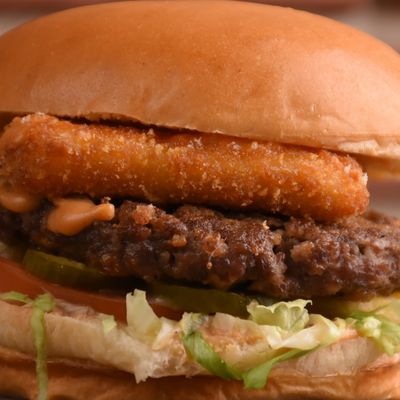 Beef Mozzarella Burger Sandwich