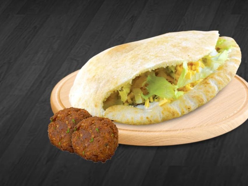 Taamia With Fried Eggs Sandwich