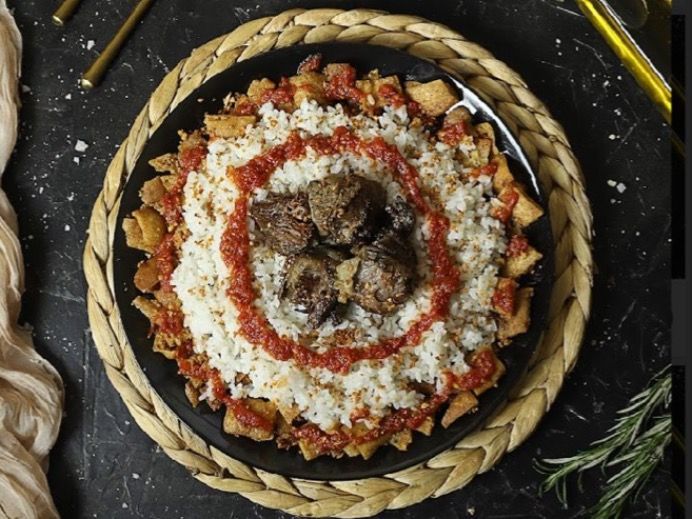 Egyption Fatteh with beef